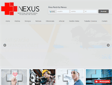 Tablet Screenshot of nexussaude.com.br